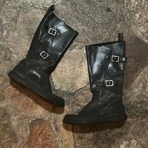 Y’all black Doc Martens boots.